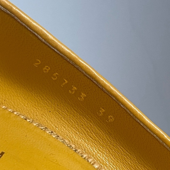 AUTHENTIC GUCCI YELLOW WEDGES - Picture 15 of 15
